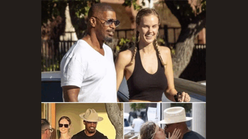 Jamie Foxx, 56, appeared thrilled as he held hands with his stunning girlfriend Alyce Huckstepp, 22, on holiday in Cabo