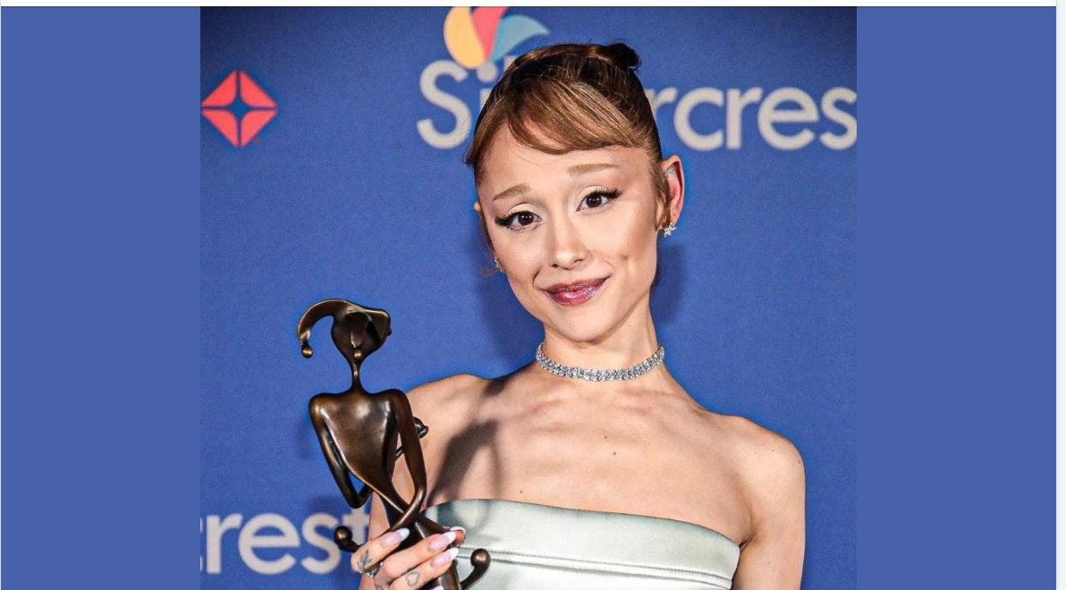 “She’s giving major Ariana Grande vibes — like the trophy version, all glam and glow.”