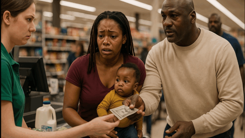 Single Mother Is Humiliated at the Supermarket – What Michael Jordan Did Next Left Everyone Speechless